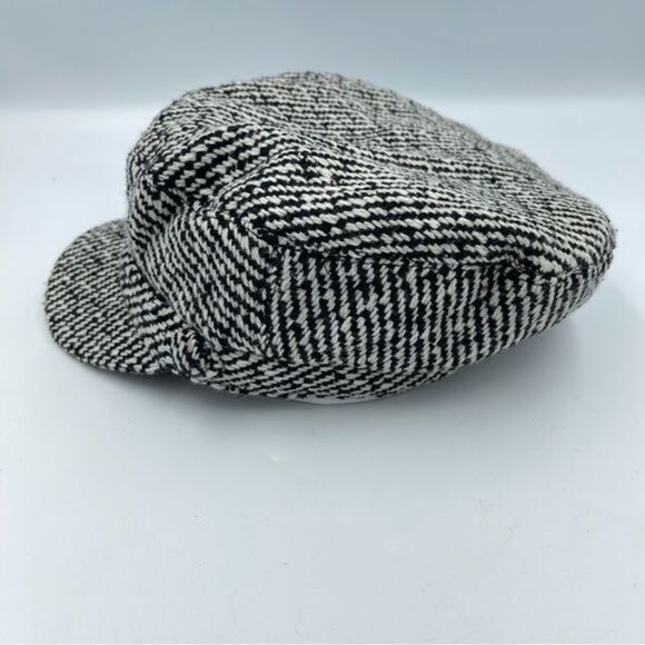 Flat Cap Women Black and Gray Plaid Classic Beret Hat One Size - Picture 3 of 8